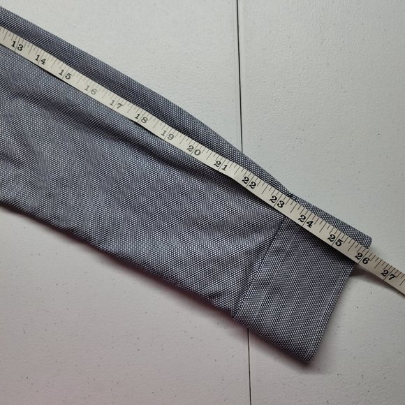 J Hilburn Men's JDesich Button Down Long Sleeve Shirt Navy Check (JADII) Custom - Picture 15 of 16